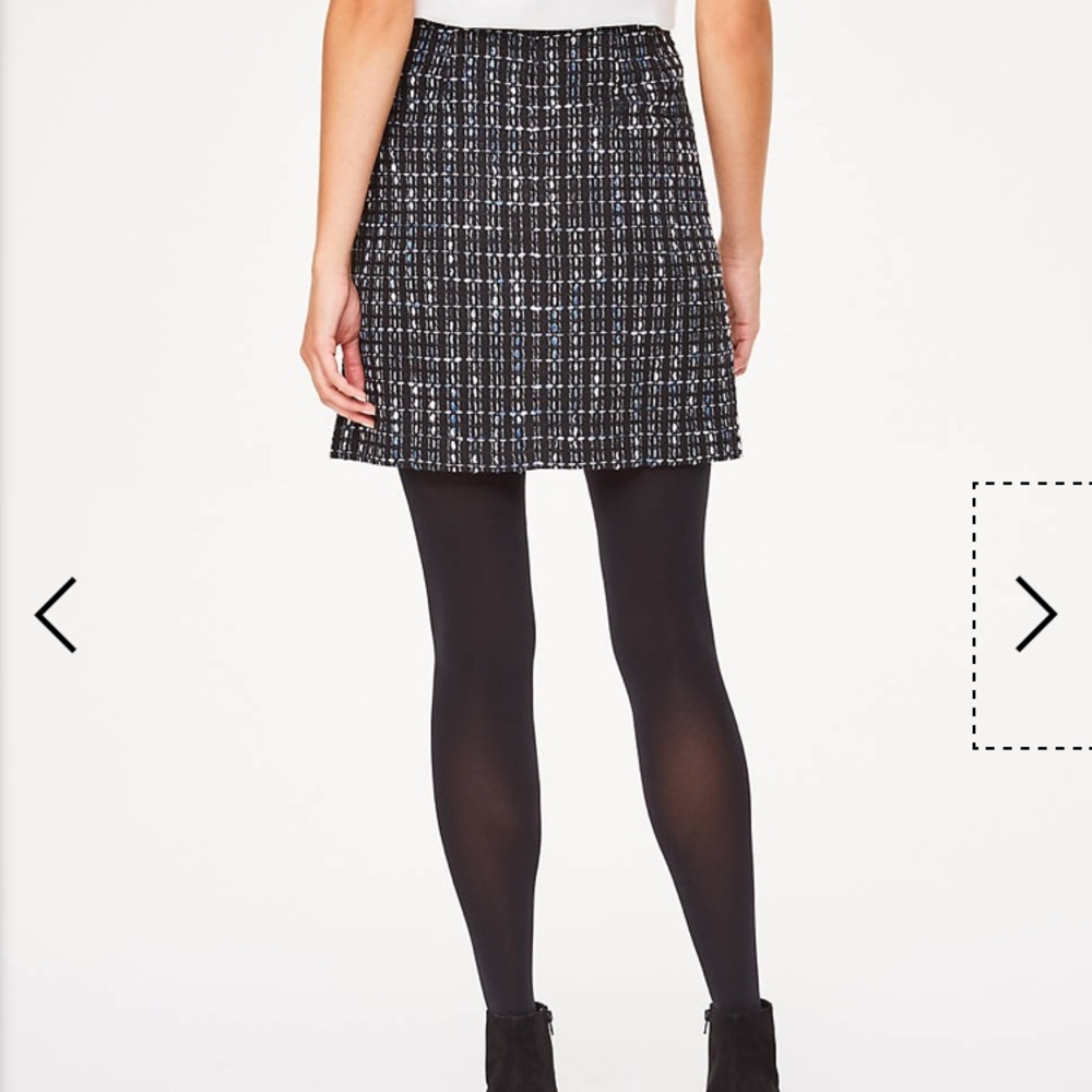 LOFT Outlet shimmer tweed straight skirt - Picture 2 of 9